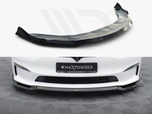 Maxton Front Splitter V2 Tesla Model S Plaid Mk1 Facelift Models