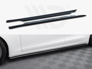 Maxton Side Skirts Diffusers V2 Tesla Model S Plaid Mk1 Facelift Models