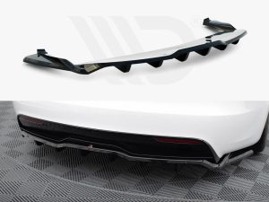 Maxton Rear Splitter (Vertical Bars) V2 Tesla Model S Plaid Mk1 Facelift Models