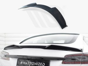 Maxton Spoiler Cap 3D Tesla Model S Plaid Mk1 Facelift Models