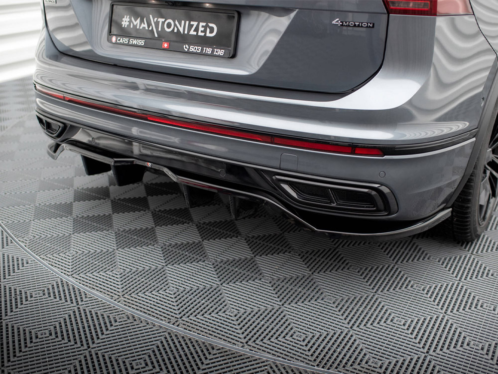 Maxton rear splitter (vertical bars) volkswagen tiguan allspace r-line mk2 facelift models 3 Maxton rear splitter (vertical bars) volkswagen tiguan allspace r-line mk2 facelift models - image 3