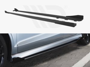 Maxton Street Pro Side Skirts Diffusers + Flaps Audi S3/A3 S-Line Saloon 8V