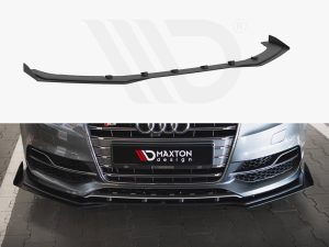 Maxton Street Pro Front Splitter + Flaps Audi S3/A3 S-Line Saloon 8V