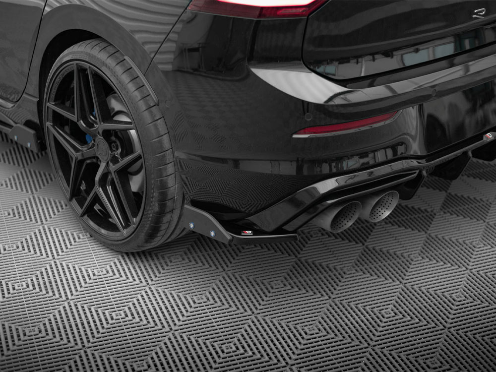 Maxton rear side splitters v6 + flaps for volkswagen golf r mk8 3 Maxton rear side splitters v6 + flaps for volkswagen golf r mk8 - image 3