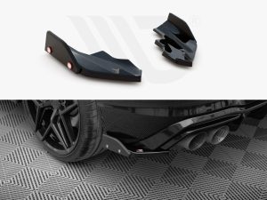 Maxton Rear Side Splitters V6 + Flaps for Volkswagen Golf R Mk8