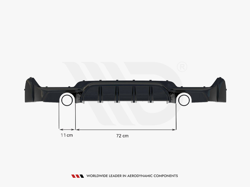 Maxton rear valance bmw 4 series coupe/gran coupe/cabrio m-pack f32/f36/f33 (version with single exhausts on both sides) 7 Maxton rear valance bmw 4 series coupe/gran coupe/cabrio m-pack f32/f36/f33 (version with single exhausts on both sides) - image 7