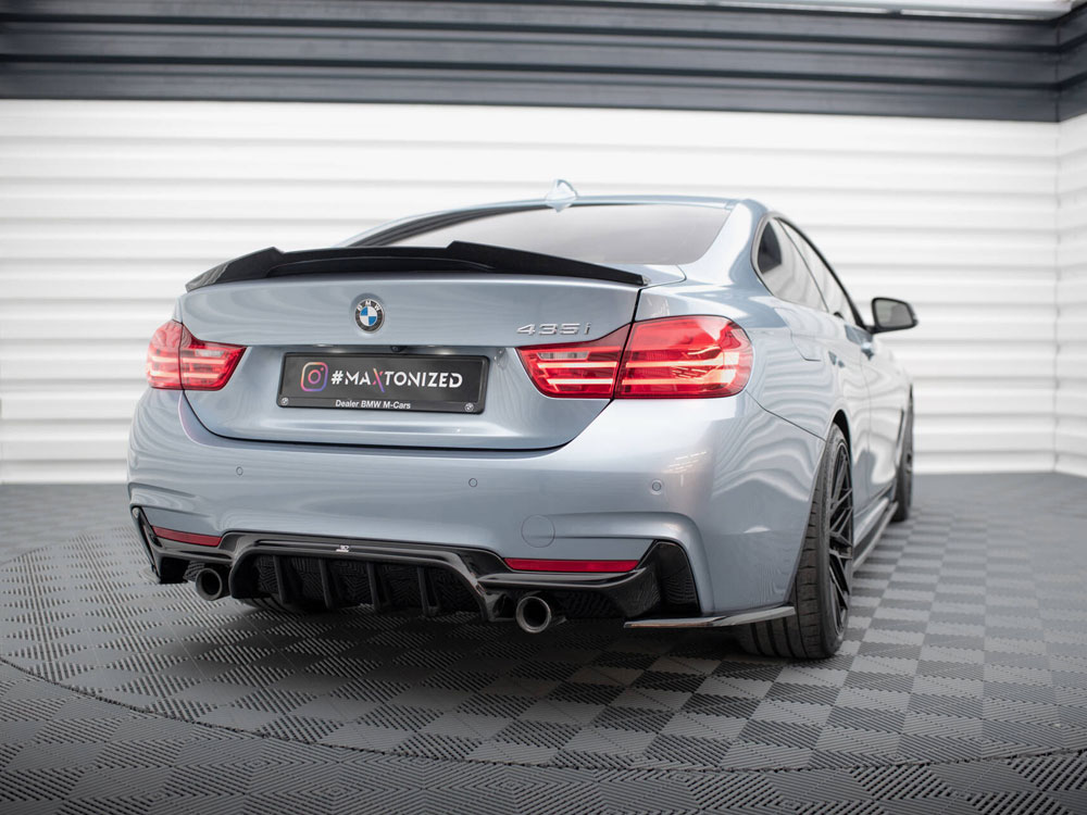 Maxton rear valance bmw 4 series coupe/gran coupe/cabrio m-pack f32/f36/f33 (version with single exhausts on both sides) 2 Maxton rear valance bmw 4 series coupe/gran coupe/cabrio m-pack f32/f36/f33 (version with single exhausts on both sides) - image 2