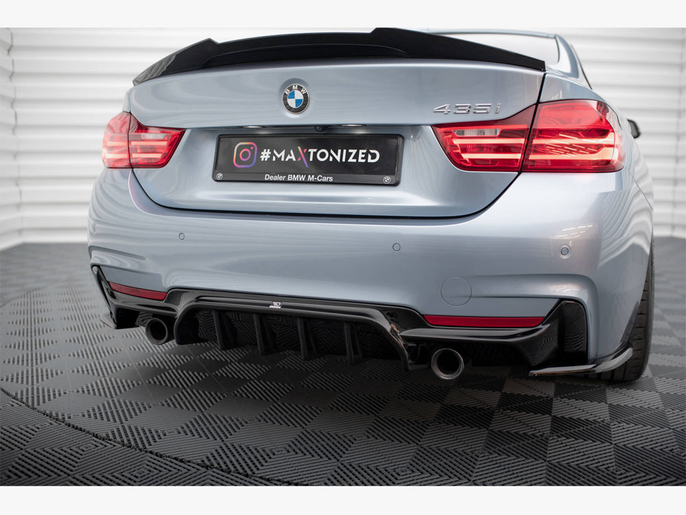Maxton rear valance bmw 4 series coupe/gran coupe/cabrio m-pack f32/f36/f33 (version with single exhausts on both sides) 3 Maxton rear valance bmw 4 series coupe/gran coupe/cabrio m-pack f32/f36/f33 (version with single exhausts on both sides) - image 3
