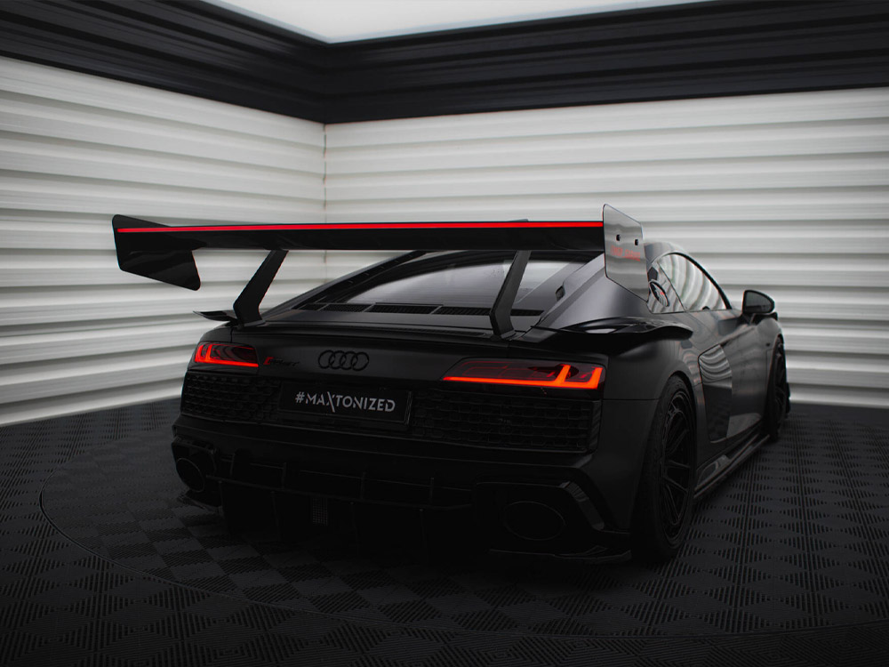 Maxton carbon spoiler with led for audi r8 mk2 2 Maxton carbon spoiler with led for audi r8 mk2 - image 2