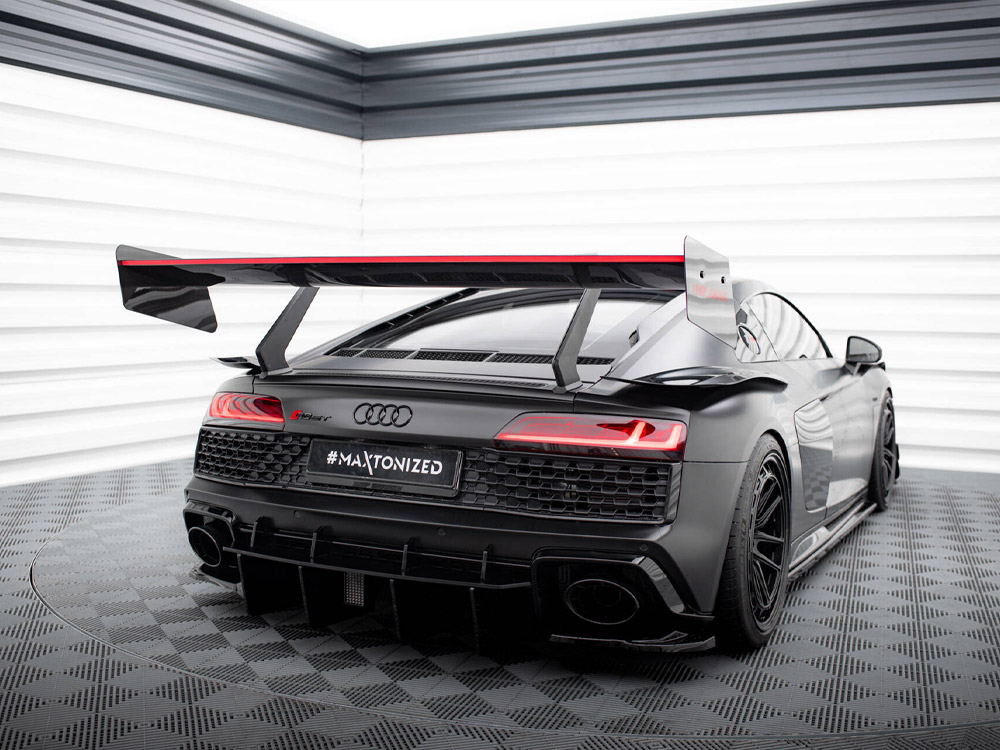 Maxton carbon spoiler with led for audi r8 mk2 5 Maxton carbon spoiler with led for audi r8 mk2 - image 5