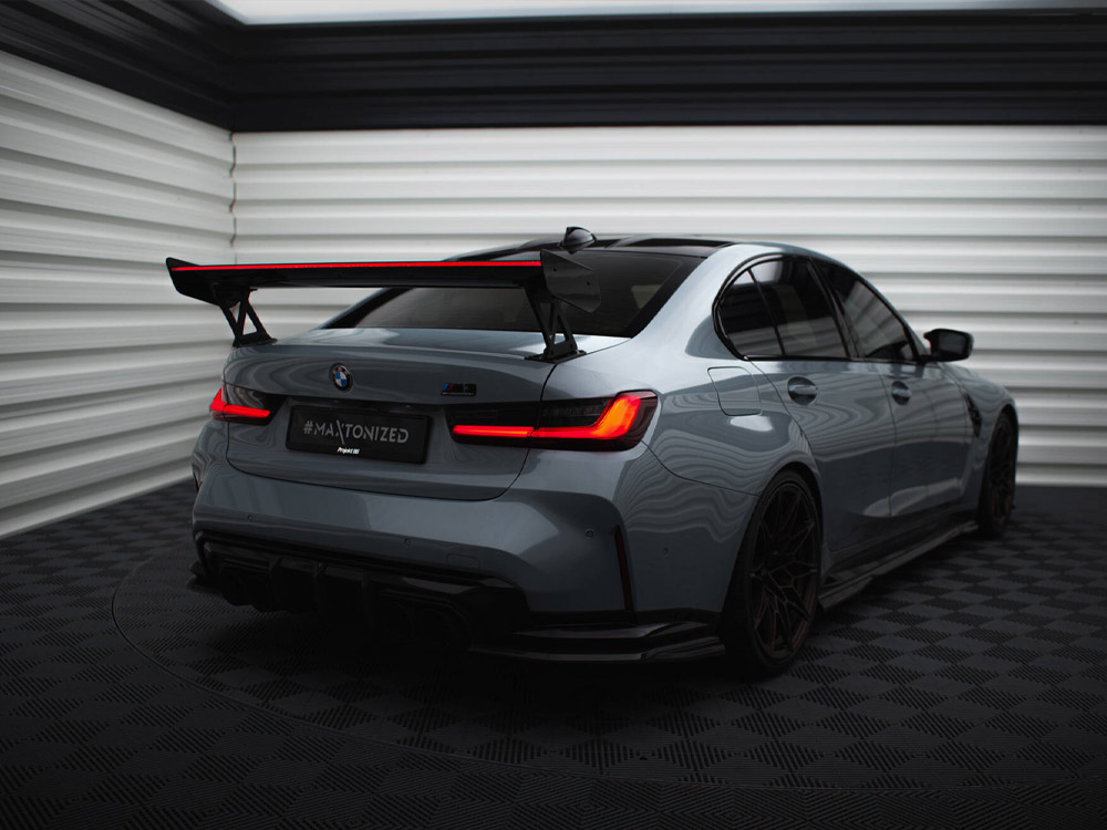 Maxton carbon spoiler with external brackets uprights + led bmw m3 g80 / m340i g20 / 3 series m-pack g20 / 3 series standard g20 2 Maxton carbon spoiler with external brackets uprights + led bmw m3 g80 / m340i g20 / 3 series m-pack g20 / 3 series standard g20 - image 2