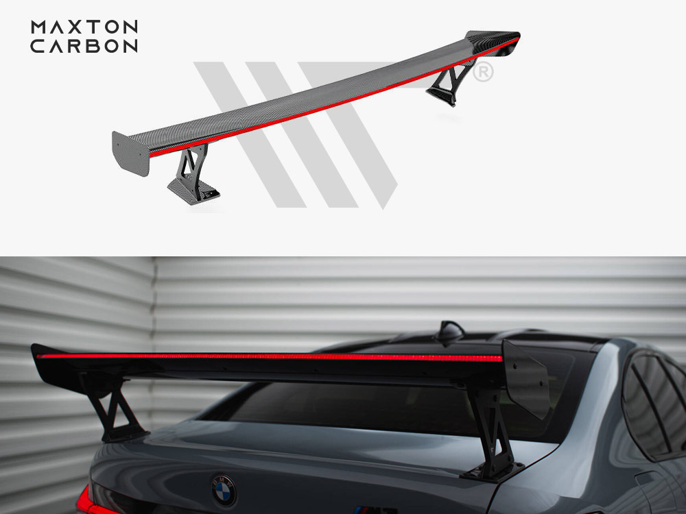 Maxton carbon spoiler with external brackets uprights + led bmw m3 g80 / m340i g20 / 3 series m-pack g20 / 3 series standard g20 1 Maxton carbon spoiler with external brackets uprights + led bmw m3 g80 / m340i g20 / 3 series m-pack g20 / 3 series standard g20