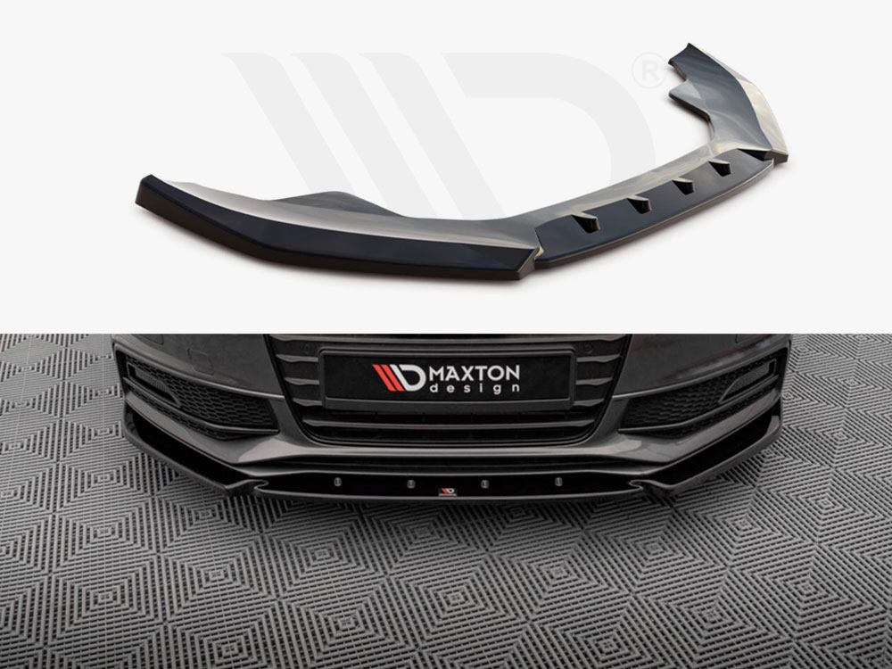 Maxton front splitter v3 audi a4 s-line / s4 b8 facelift models 1 Maxton front splitter v3 audi a4 s-line / s4 b8 facelift models