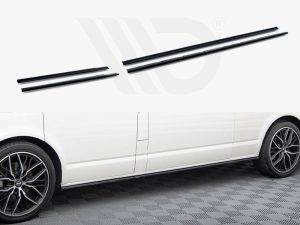 Maxton Side Skirts Diffusers Volkswagen T6 Long Facelift Models