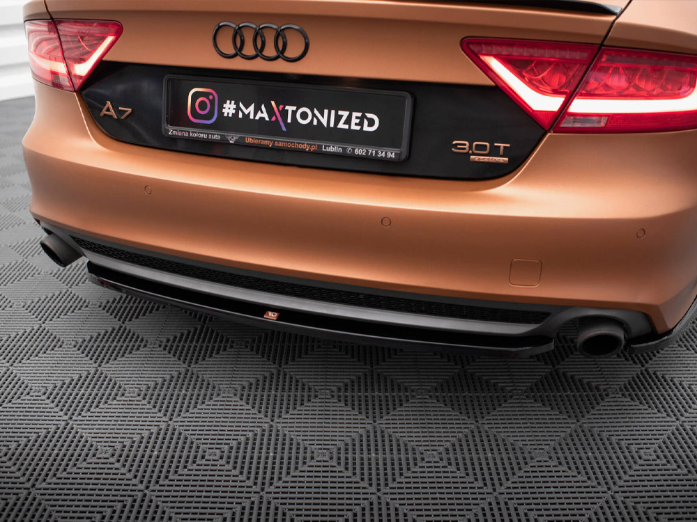Maxton central rear splitter audi a7 s-line c7 3 Maxton central rear splitter audi a7 s-line c7 - image 3