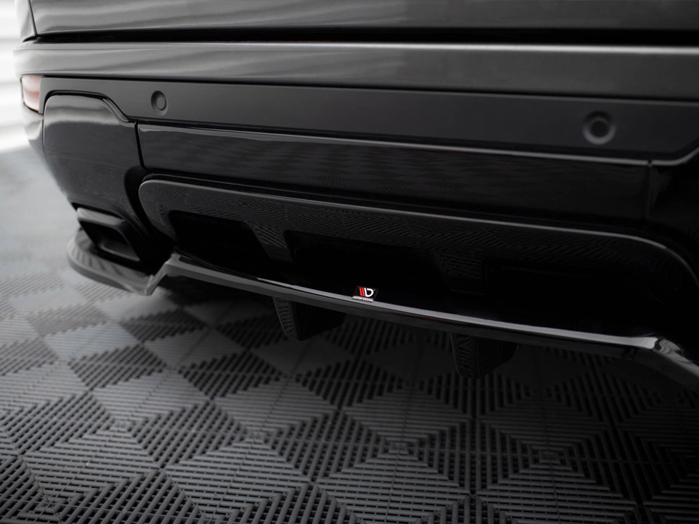 Maxton rear splitter (vertical bars) for land rover range rover evoque hse dynamic mk1 facelift models 4 Maxton rear splitter (vertical bars) for land rover range rover evoque hse dynamic mk1 facelift models - image 4
