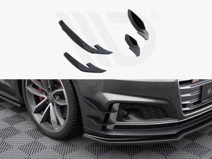 Maxton Front Bumper Wings (Canards) Audi S5/A5 S-Line Coupe/Sportback F5