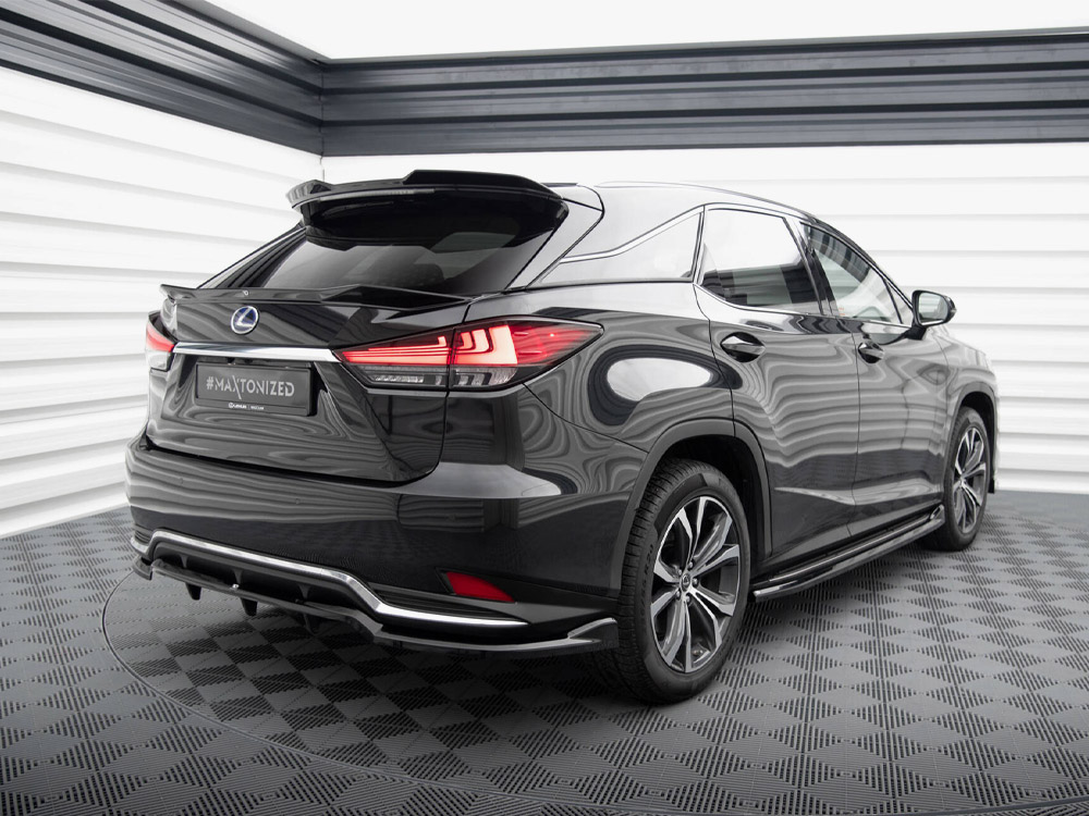 Maxton central rear splitter (vertical bars) lexus rx mk4 facelift models 2 Maxton central rear splitter (vertical bars) lexus rx mk4 facelift models - image 2