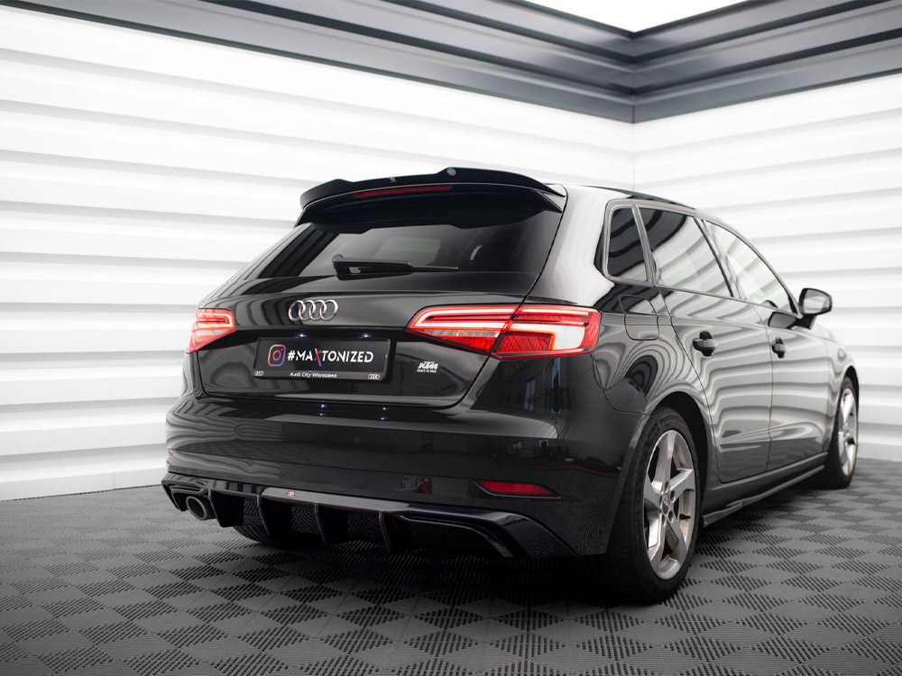 Maxton rear valance audi a3 sportback 8v facelift models (version with one exhaust tip on single side) 2 Maxton rear valance audi a3 sportback 8v facelift models (version with one exhaust tip on single side) - image 2