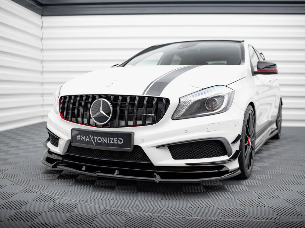 Maxton front splitter v3 mercedes-benz a45 amg w176 2 Maxton front splitter v3 mercedes-benz a45 amg w176 - image 2