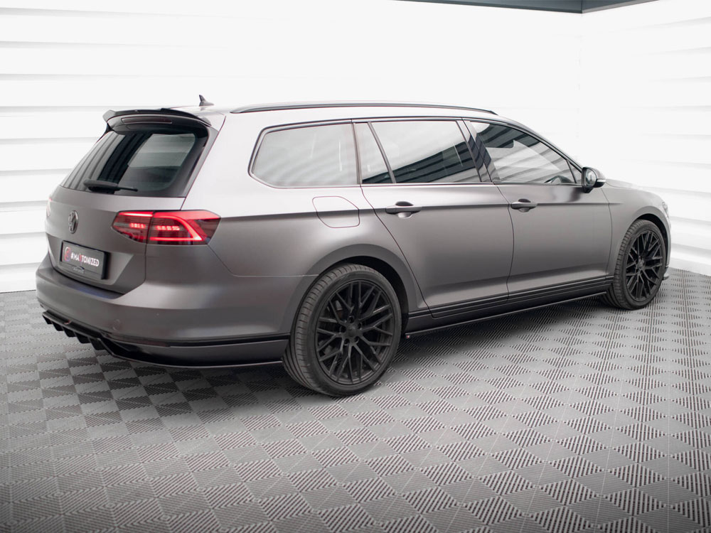 Maxton rear splitter (vertical bars) volkswagen passat r-line b8 3 Maxton rear splitter (vertical bars) volkswagen passat r-line b8 - image 3