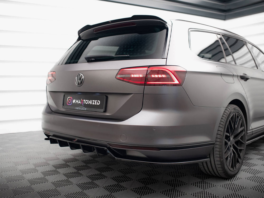 Maxton rear splitter (vertical bars) volkswagen passat r-line b8 4 Maxton rear splitter (vertical bars) volkswagen passat r-line b8 - image 4