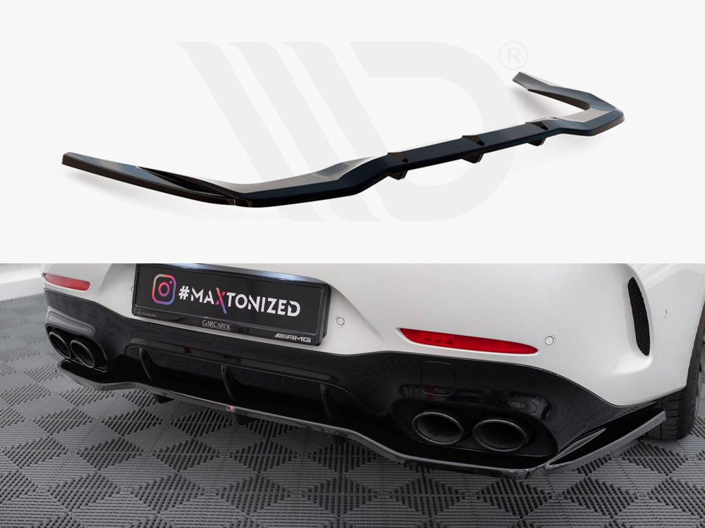 Maxton rear splitter (vertical bars) mercedes-amg gt 43 4 door coupe v8 styling package 1 Maxton rear splitter (vertical bars) mercedes-amg gt 43 4 door coupe v8 styling package