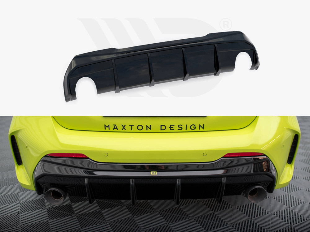 Maxton rear valance v3 bmw 1 series f40 m-pack/m135i (single exhaust version) 1 Maxton rear valance v3 bmw 1 series f40 m-pack/m135i (single exhaust version)