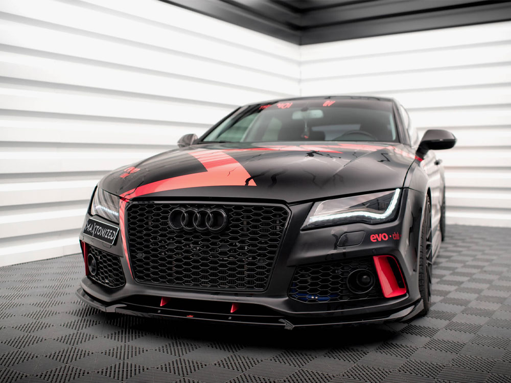 Maxton front splitter audi a7 rs7 look c7 2 Maxton front splitter audi a7 rs7 look c7 - image 2