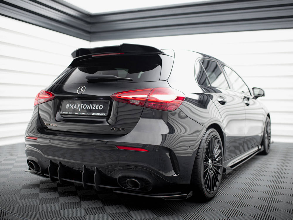 Maxton street pro rear side splitters + flaps mercedes-amg a45 amg w176 (facelift) & a35 hatchback w177 2 Maxton street pro rear side splitters + flaps mercedes-amg a45 amg w176 (facelift) & a35 hatchback w177 - image 2