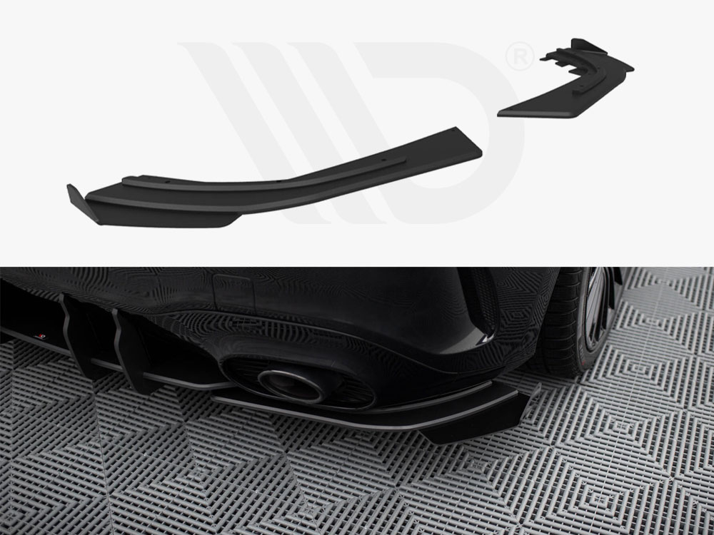 Maxton street pro rear side splitters + flaps mercedes-amg a45 amg w176 (facelift) & a35 hatchback w177 1 Maxton street pro rear side splitters + flaps mercedes-amg a45 amg w176 (facelift) & a35 hatchback w177