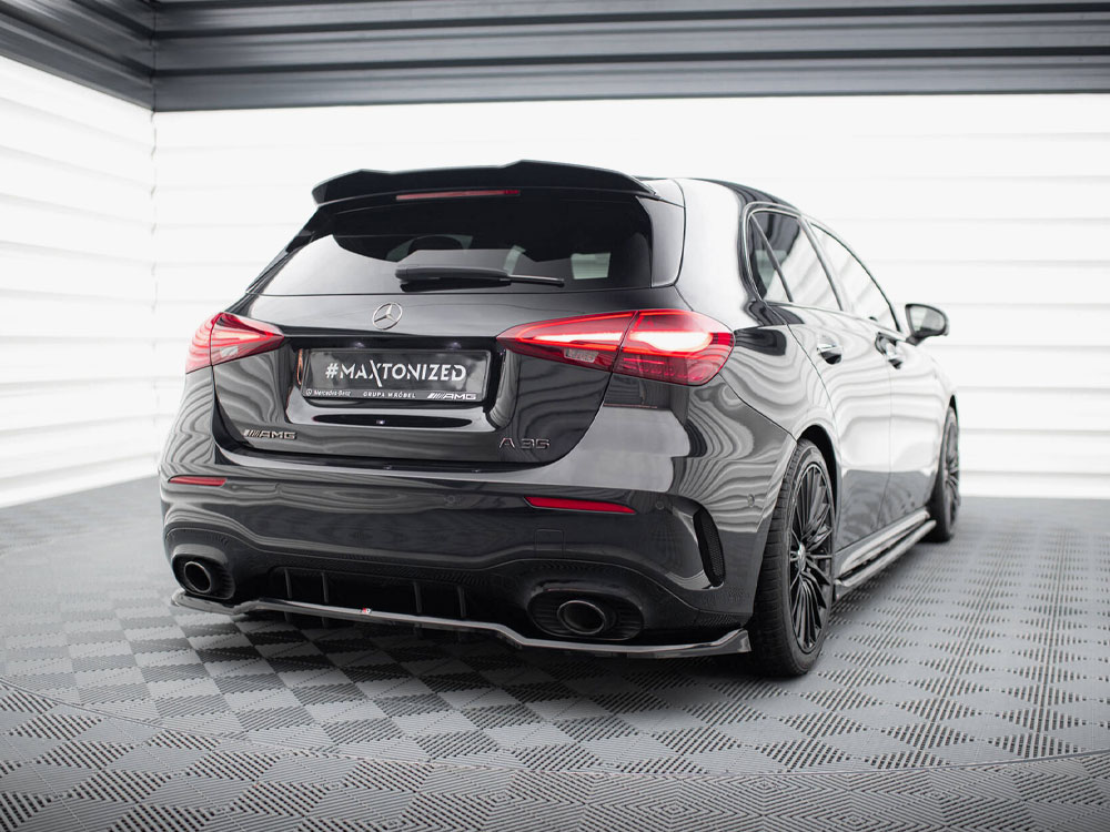 Maxton rear splitter (vertical bars) mercedes-amg a35 hatchback w177 2 Maxton rear splitter (vertical bars) mercedes-amg a35 hatchback w177 - image 2