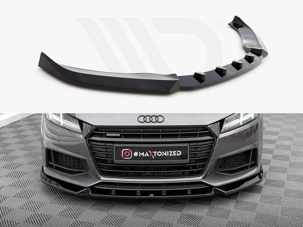 Maxton front splitter v2 audi tt s/s-line 8s 1 Maxton front splitter v2 audi tt s/s-line 8s