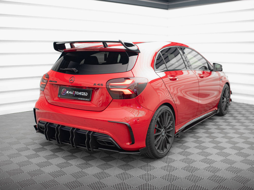 Maxton street pro rear side splitters + flaps mercedes-benz a45 amg w176 facelift models 2 Maxton street pro rear side splitters + flaps mercedes-benz a45 amg w176 facelift models - image 2