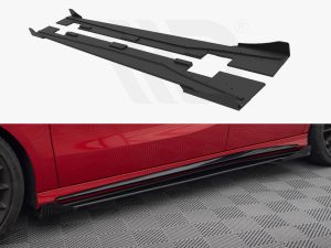 Maxton Street Pro Side Skirts Diffusers + Flaps Mercedes-Benz A45 AMG W176 Facelift Models