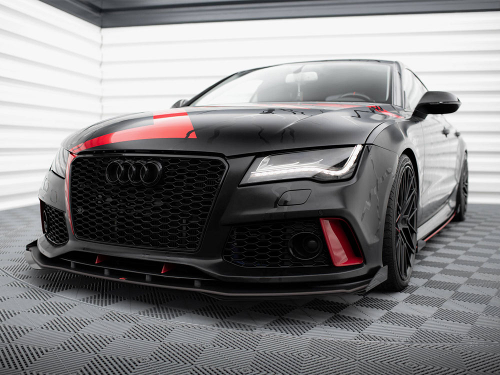 Maxton front flaps audi a7 rs7 look c7 2 Maxton front flaps audi a7 rs7 look c7 - image 2