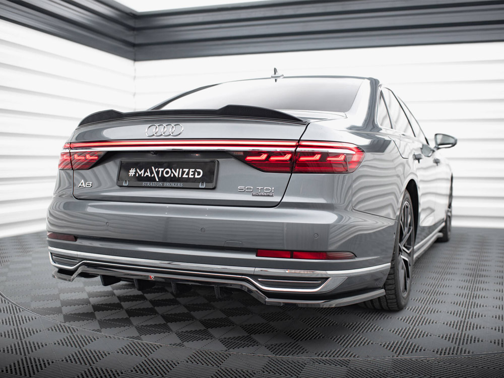Maxton central rear splitter (vertical bars) audi a8 d5 2 Maxton central rear splitter (vertical bars) audi a8 d5 - image 2
