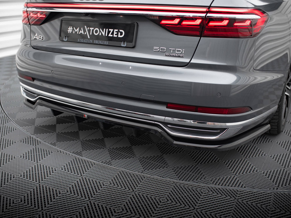 Maxton central rear splitter (vertical bars) audi a8 d5 4 Maxton central rear splitter (vertical bars) audi a8 d5 - image 4
