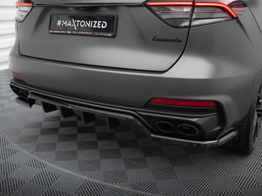 Maxton rear splitter (vertical bars) maserati levante trofeo mk1 4 Maxton rear splitter (vertical bars) maserati levante trofeo mk1 - image 4