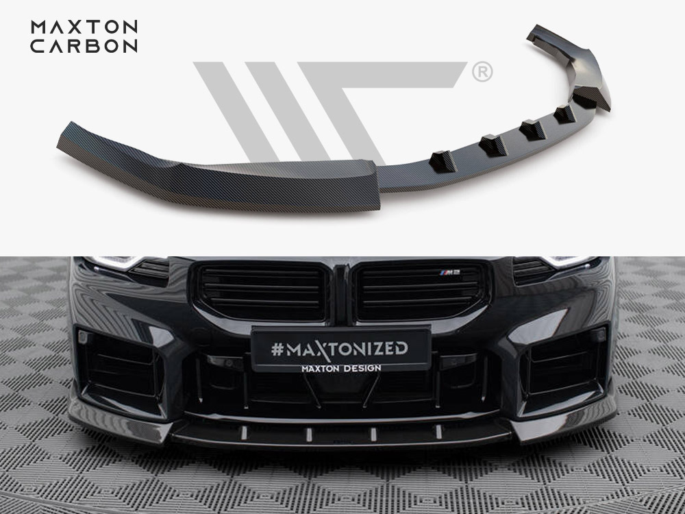 Maxton carbon fibre front splitter v2 bmw m2 g87 1 Maxton carbon fibre front splitter v2 bmw m2 g87