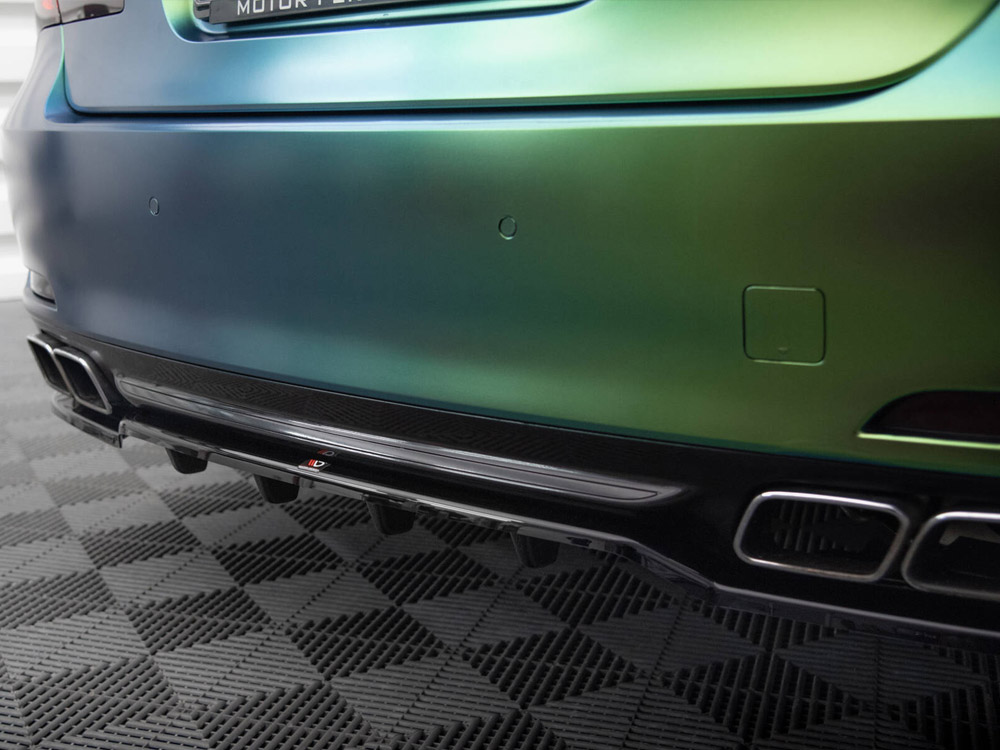 Maxton central rear splitter (vertical bars) bmw 7 series f01 5 Maxton central rear splitter (vertical bars) bmw 7 series f01 - image 5