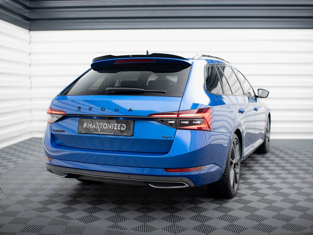 Maxton spoiler cap skoda superb sportline estate mk3 facelift models 2 Maxton spoiler cap skoda superb sportline estate mk3 facelift models - image 2