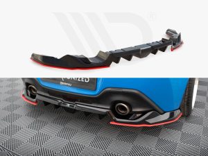 Maxton Central Rear Splitter (Vertical Bars) V2 Toyota GR86 Mk1