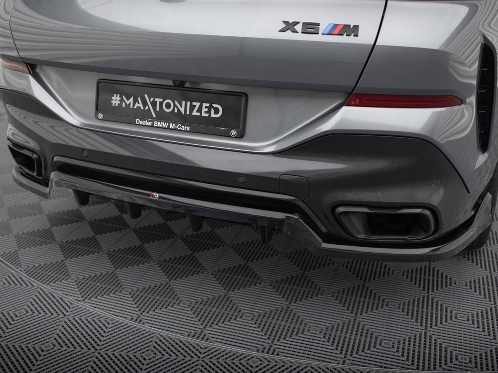 Maxton central rear splitter (vertical bars) v2 bmw x6 m-pack g06 facelift models 3 Maxton central rear splitter (vertical bars) v2 bmw x6 m-pack g06 facelift models - image 3