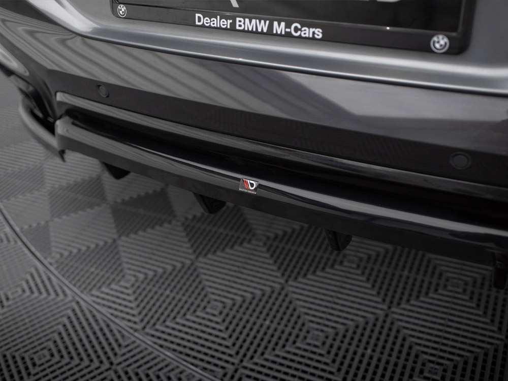 Maxton central rear splitter (vertical bars) v2 bmw x6 m-pack g06 facelift models 4 Maxton central rear splitter (vertical bars) v2 bmw x6 m-pack g06 facelift models - image 4