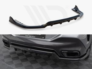 Maxton Central Rear Splitter (Vertical Bars) V2 BMW X6 M-Pack G06 Facelift Models