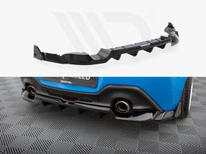 Maxton Central Rear Splitter (Vertical Bars) V1 + Flaps Toyota GR86 Mk1