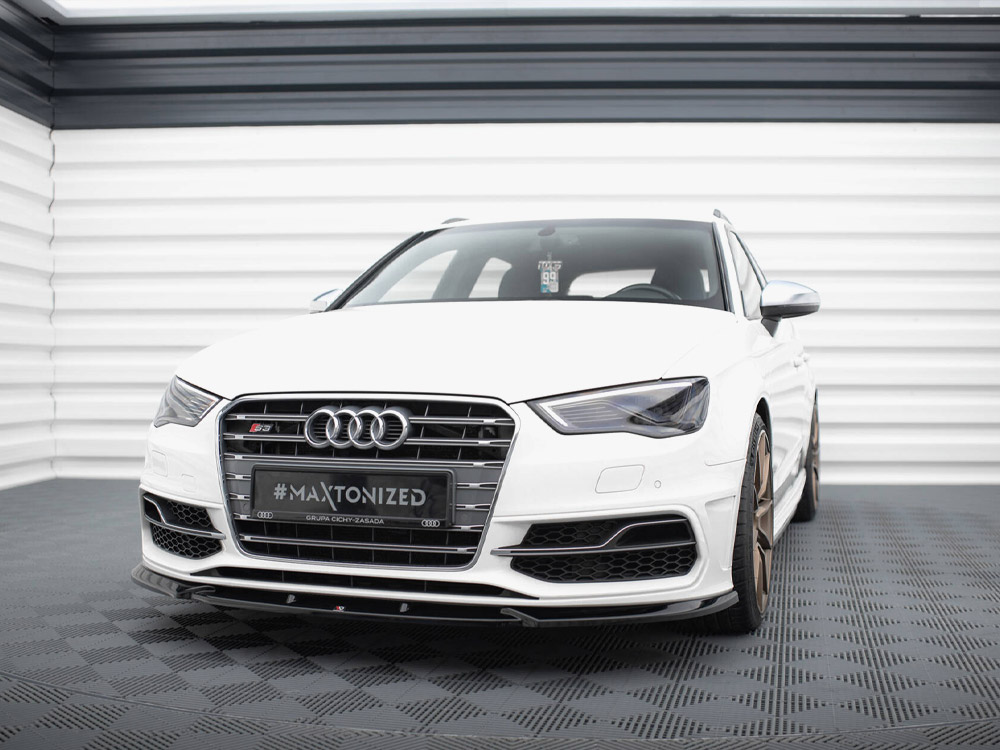 Maxton front splitter v2 audi s3/a3 s-line sportback/hatchback 8v 2 Maxton front splitter v2 audi s3/a3 s-line sportback/hatchback 8v - image 2