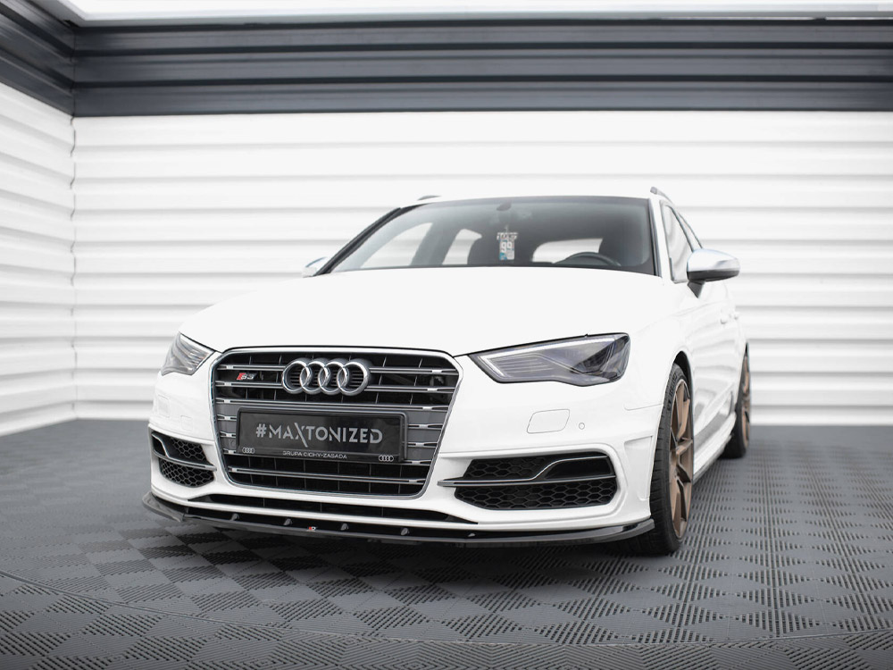 Maxton front splitter v1 audi s3/a3 s-line sportback/hatchback 8v 2 Maxton front splitter v1 audi s3/a3 s-line sportback/hatchback 8v - image 2