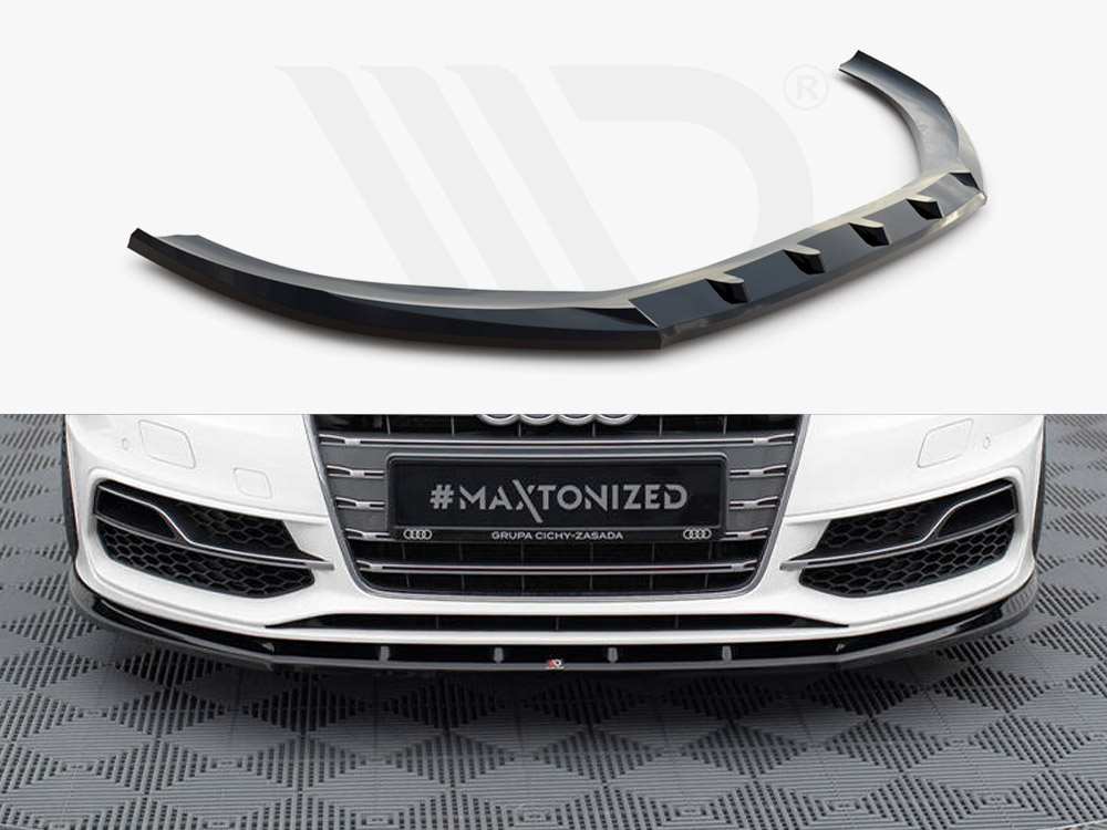 Maxton front splitter v1 audi s3/a3 s-line sportback/hatchback 8v 1 Maxton front splitter v1 audi s3/a3 s-line sportback/hatchback 8v